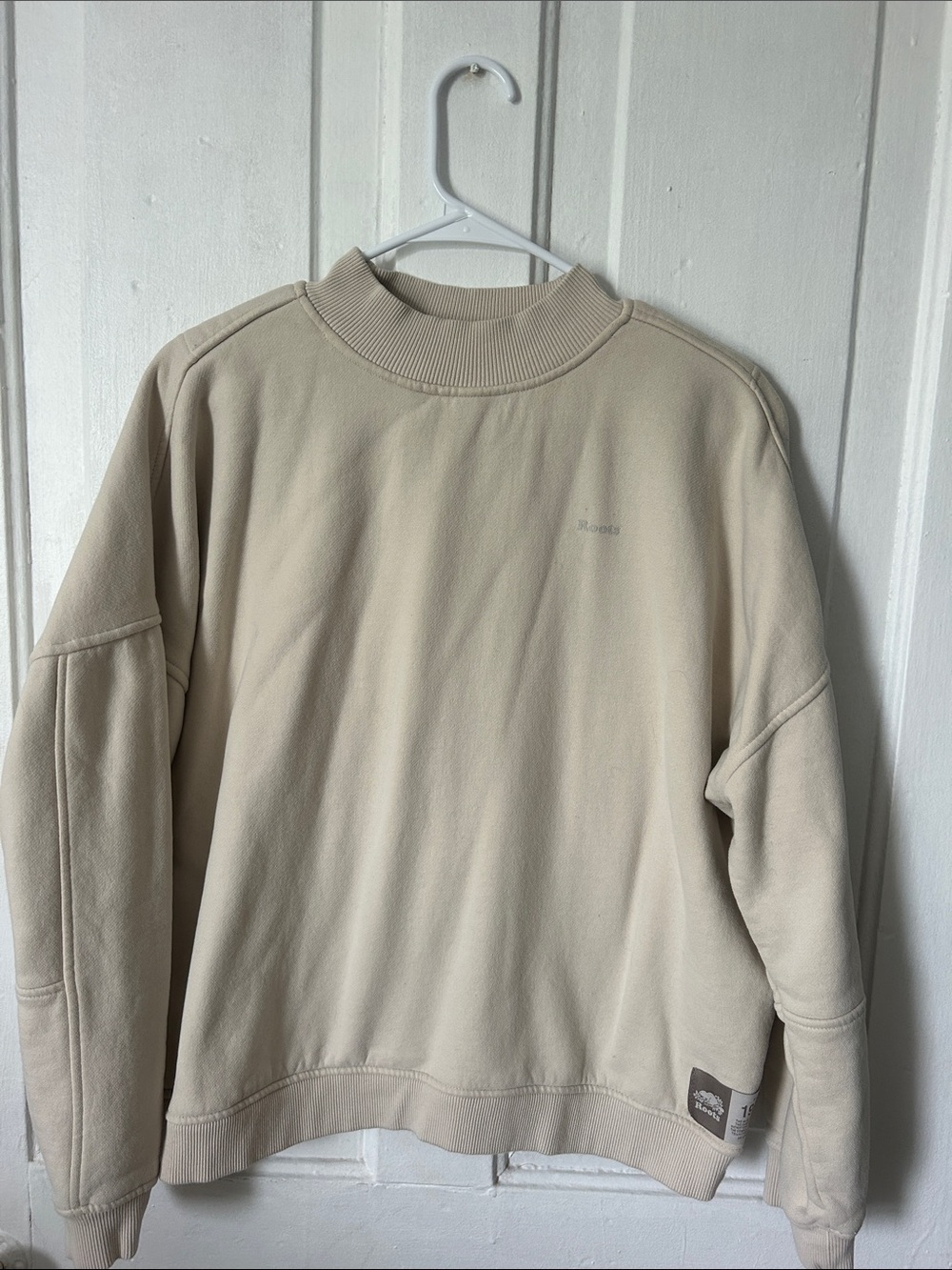 Roots Crewneck Sweatshirt in Beige